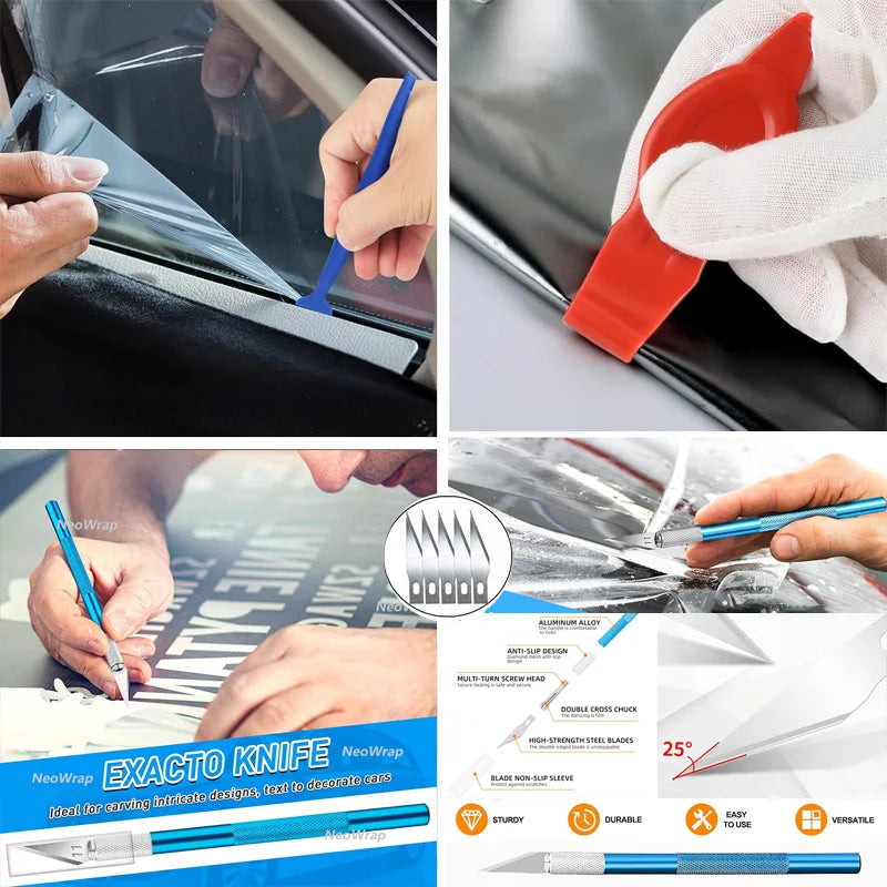 Car Vinyl Wrapping Tools Kit Window Film Tint Foils Tool Wra