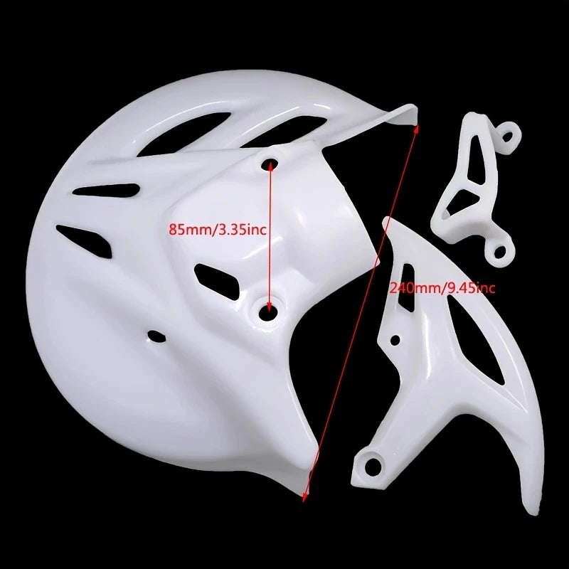 240mm Front Brake Disc Rotor Kits Protector Plate Rear Calip