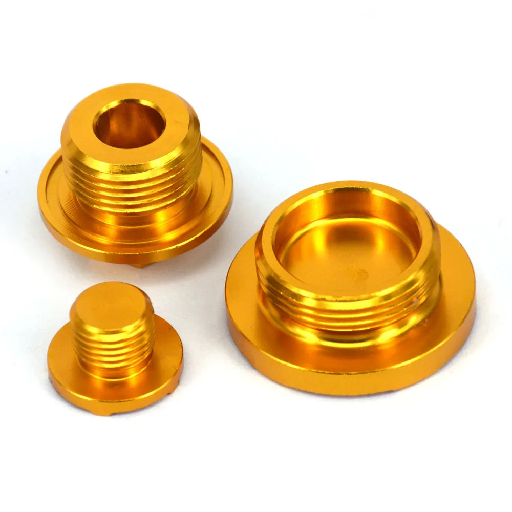 CNC Engine Timing Plugs Oil Filter Plug Cap For Suzuki RMZ25