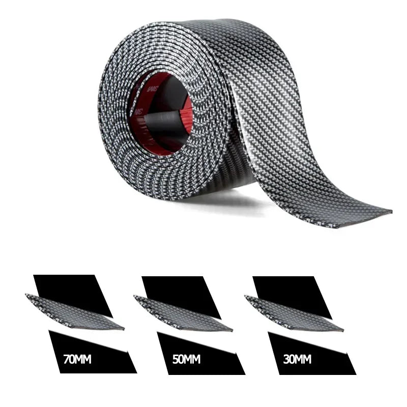 Universal Car Stickers Doorsill Bumper Threshold Step Carbon