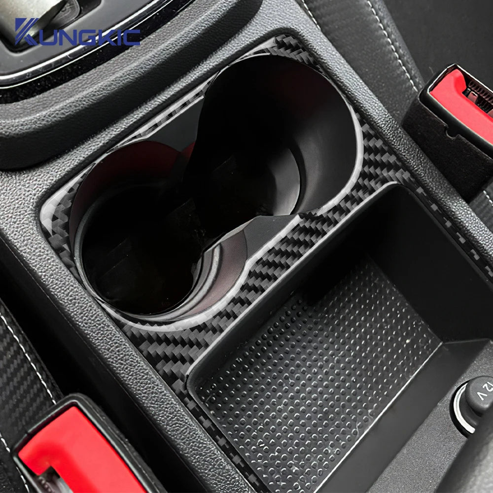 Real Soft Carbon Fiber Sticker For Seat Leon 2017 2018 2019 
