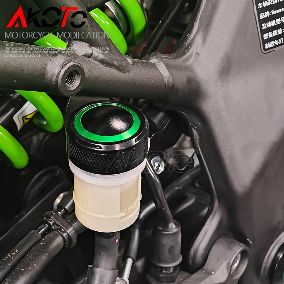 Front Rear Brake Fluid Reservoir Cover Engine Oil Filler Tir