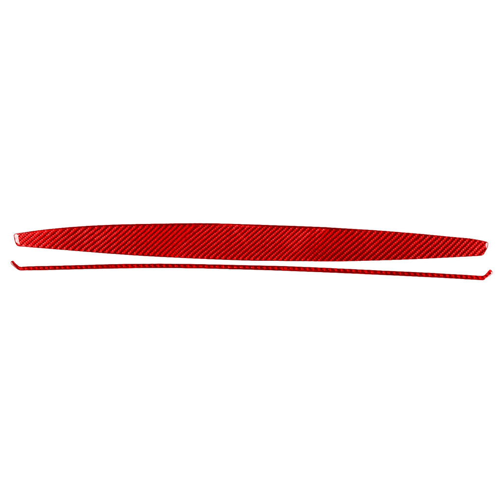 For BMW 1 Series E81 E82 E87 E88 2008-2013 Carbon Fiber Co-driver Instrument Panel Strip Car Inside Trim Accessories Sticker