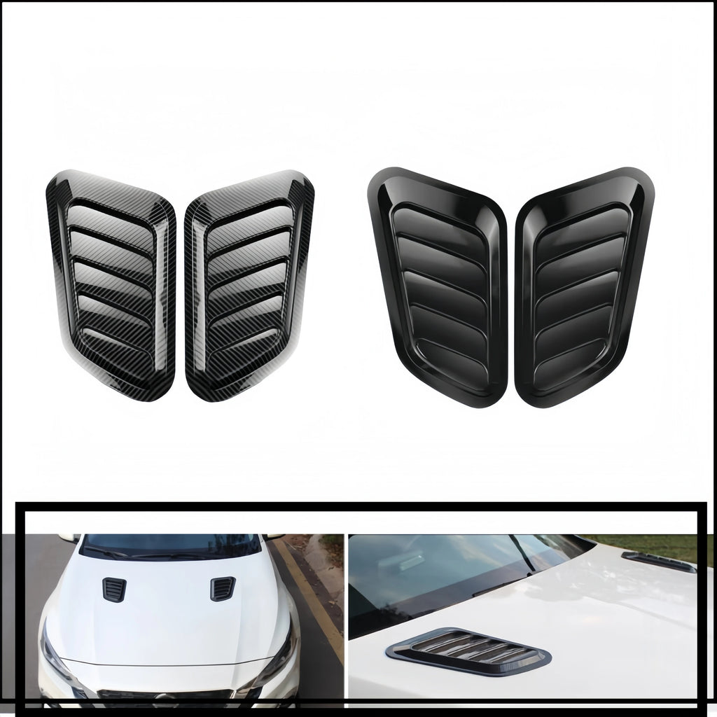 Universal Carbon Fiber Universal Car Hood Scoop Air Intake F