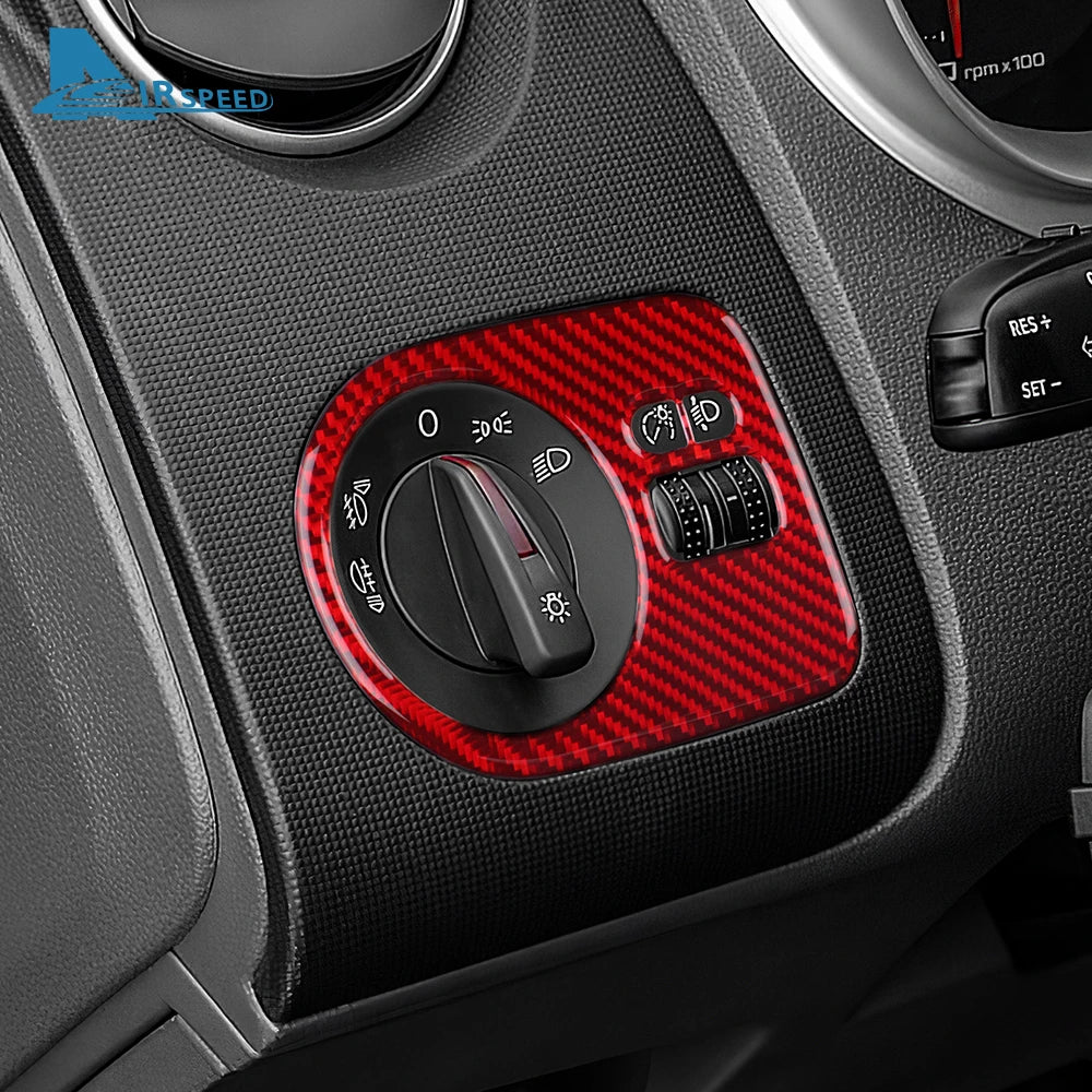 Real Soft Carbon Fiber Sticker For Seat Ibiza 6j 2009 2010 2
