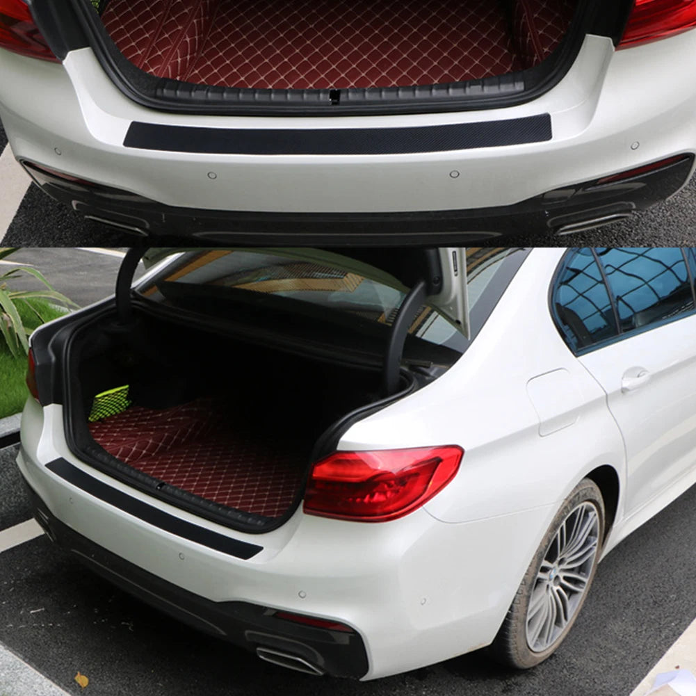 Universal Rear Trunk Guard Plate Sticker Car Rear Bumper Tri
