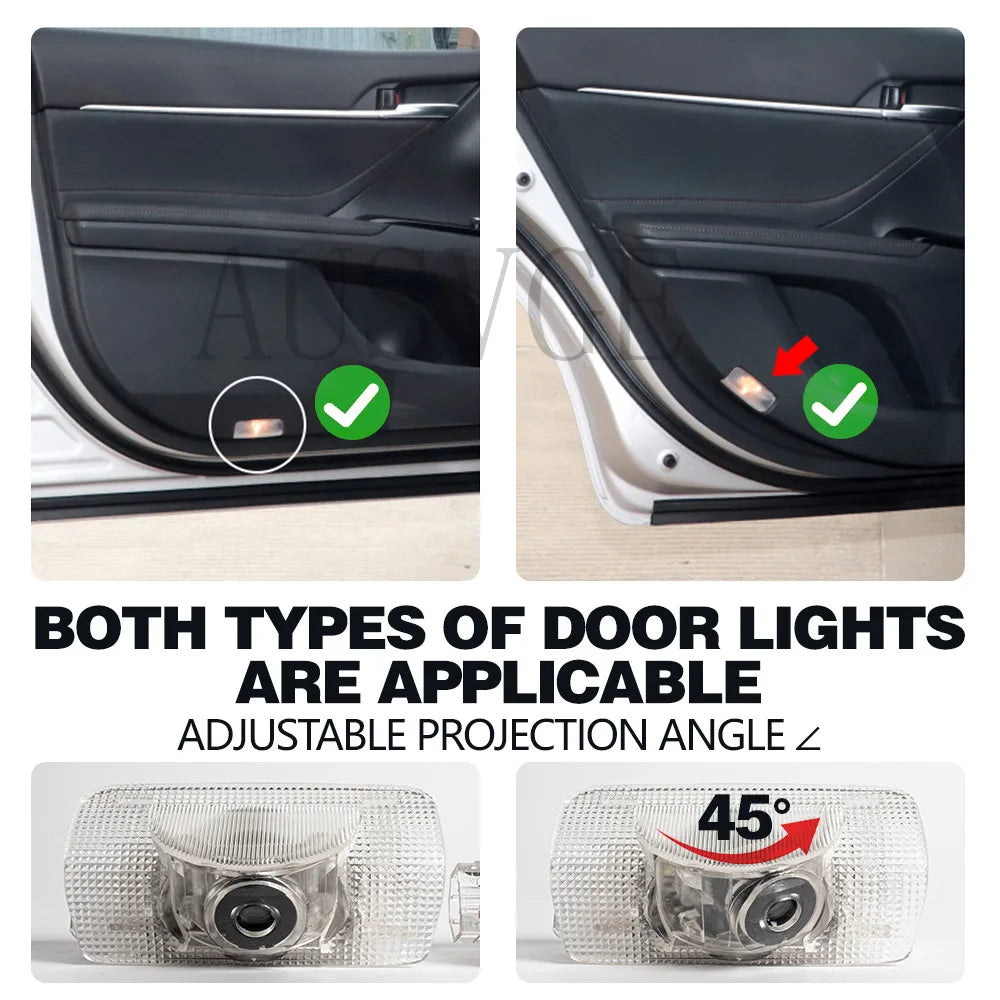 LED Car Door Welcome Ghost Shadow Warning Lights For LEXUS R