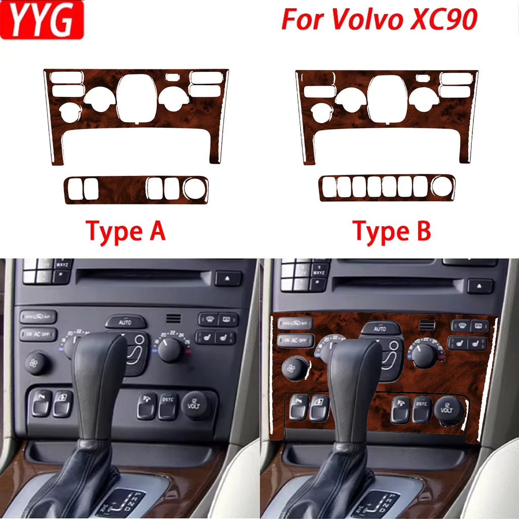 For Volvo XC90 2003 2014 Car Accessories Carbon Fiber Centra