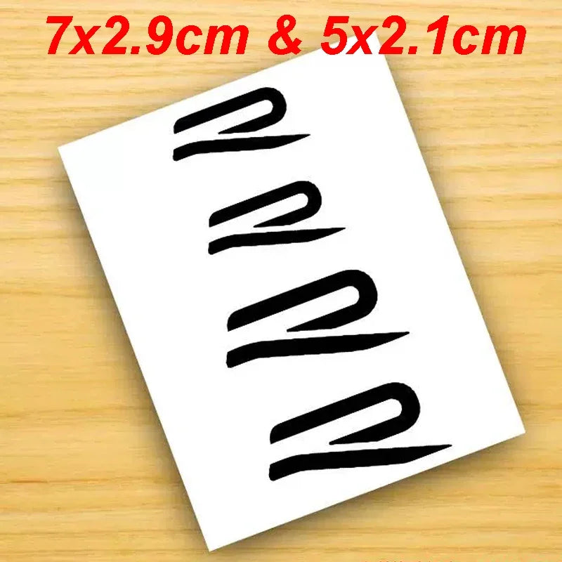 4pcs Car Caliper Sticker Tire Brake Cover Waterproof Film Body Decals for Rline R Line Golf 3 5 7 Polo Passat GTI