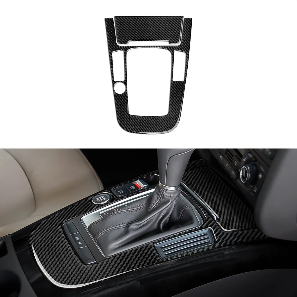 Car Center Console Gear Shift Panel Set For Audi A4 S4 RS4 A5 S5 RS5 (2007-2016) Carbon Fiber Interior Sticker Trim Accessories