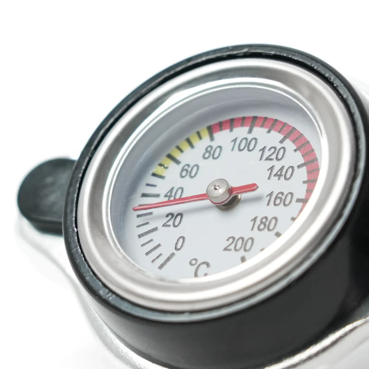 Red Thermo Radiator Cap Tank Cover Water Temperature Gauge w