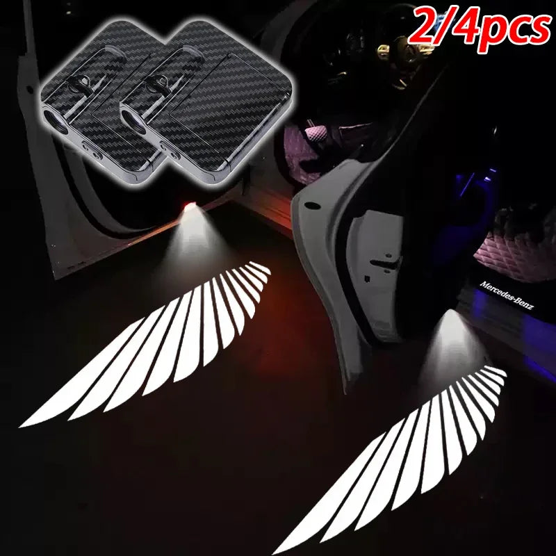 Car welcome light car door light sensing angel wing car proj