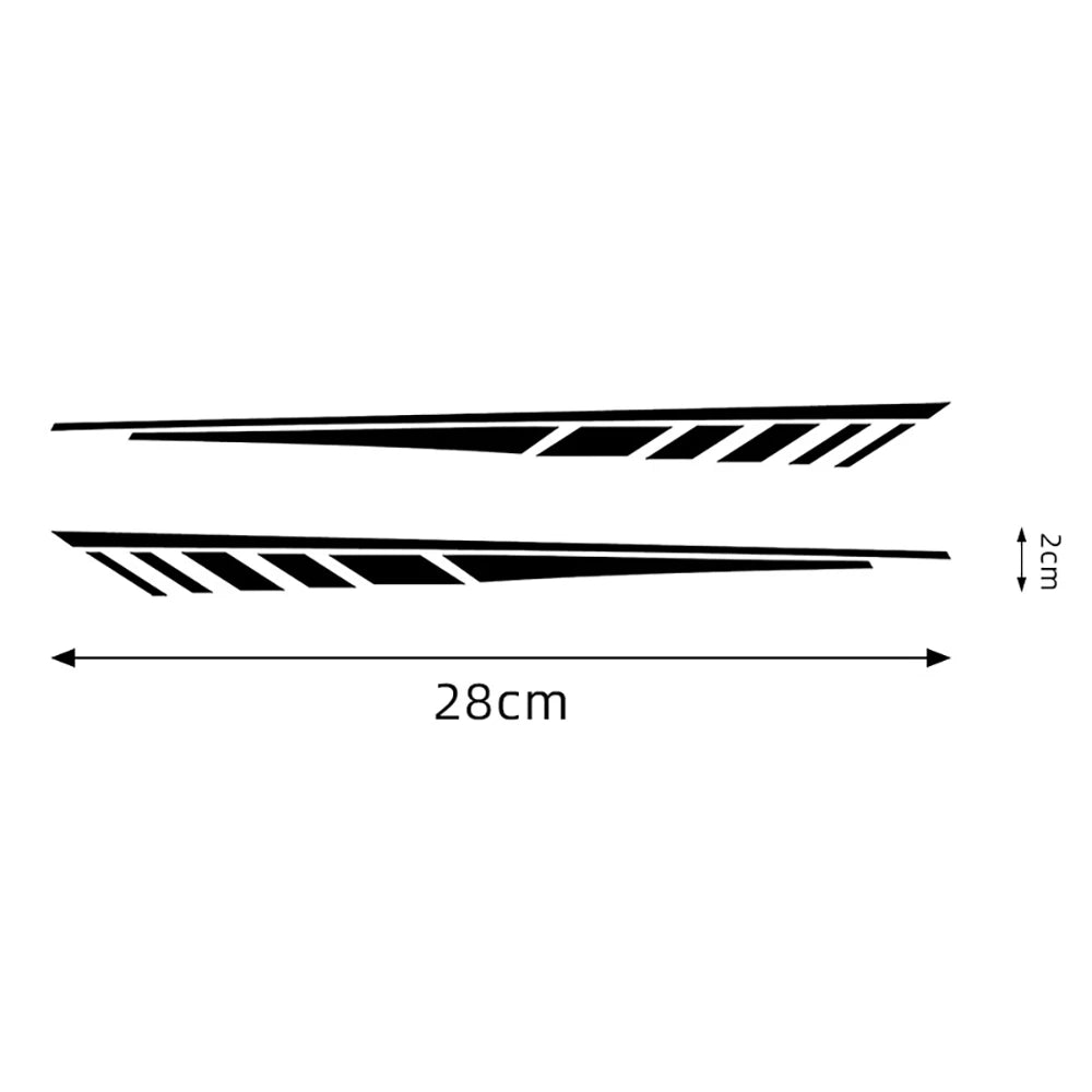 1 Pair Motorcycle Front Fender Body Universal Stickers Moto 