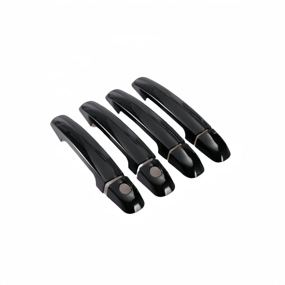 Glossy Black Carbon Fiber Car Door Handle Cover Trim Sticker Styling Accessories For Suzuki Swift 2005-2017