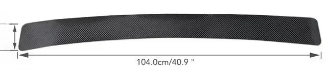 Universal Trunk Rear Guard Plate Sticker Car Rear Bumper Trim Anti-Kicked Scratch Protection Sticker Strip 3D Carbon Fiber Film