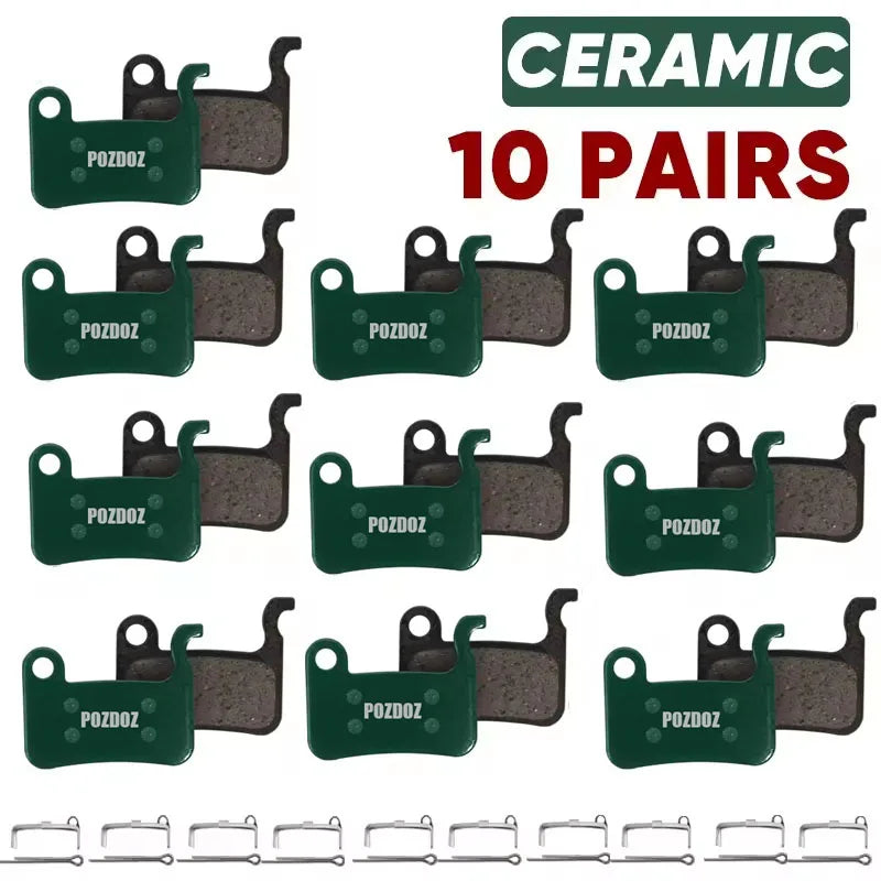 POZDOZ Ceramic Hydraulic Disc Brake Pads for SHIMANO A01S M06 M07 Road Bike MTB Cycling Brake Pads Wear-resistant Bike Parts