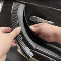 2pcs Car Accessories Carbon Fiber Texture Left / Right Door 