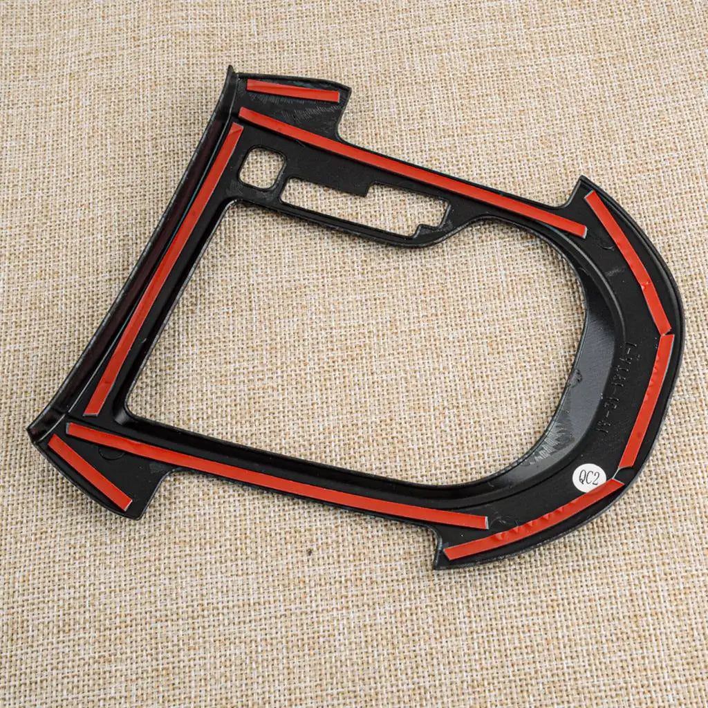 1 Set Car Black Carbon Fiber Style Gear Shift Panel Cover Tr