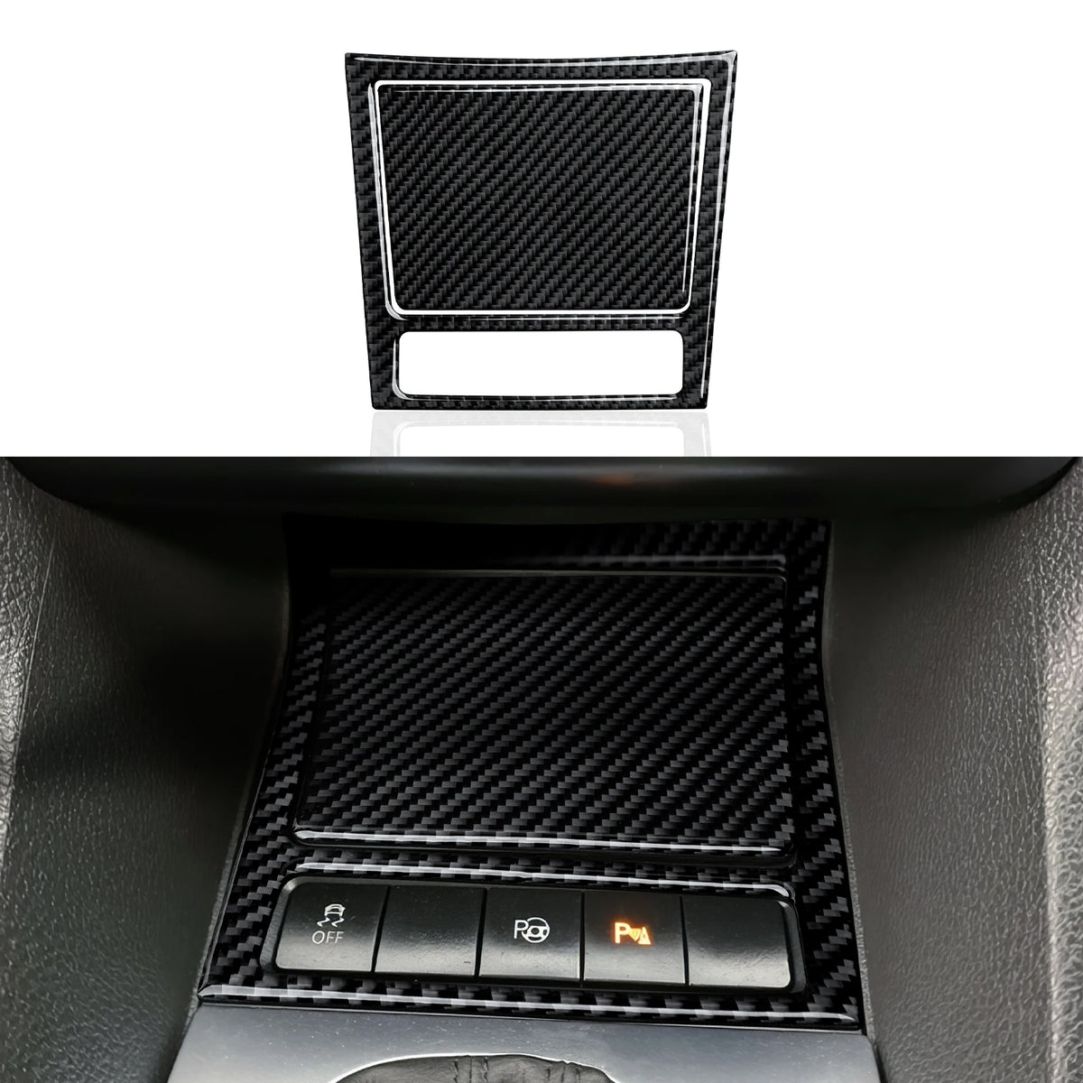 Car Center Console Gear Shift Panel For Volkswagen Golf VI MK6 GTI R Plus (2010-2014) Carbon Fiber Interior Sticker Trim Set Kit