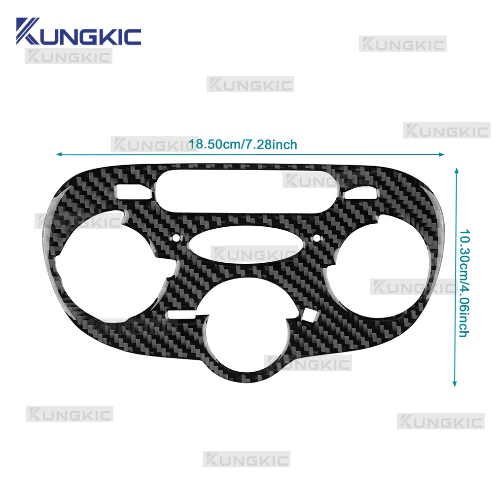 Real Soft Carbon Fiber Trim For Peugeot 206 2001 2002 2003 2
