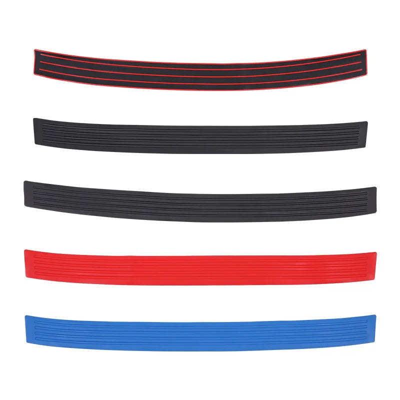 Universal Carbon Fiber Car Trunk Door Guard Strips Sill Plat