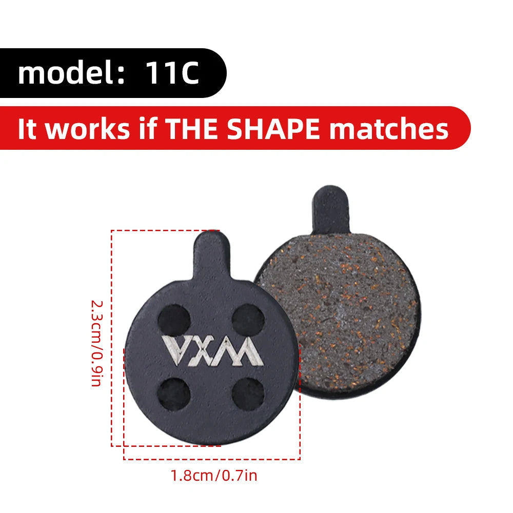 VXM Bicycle Hydraulic Disc Brake Pads MTB Bike Semi-Metal Road Cycling Wear Resistant Quiet Durable Brake Pad Part Accessories