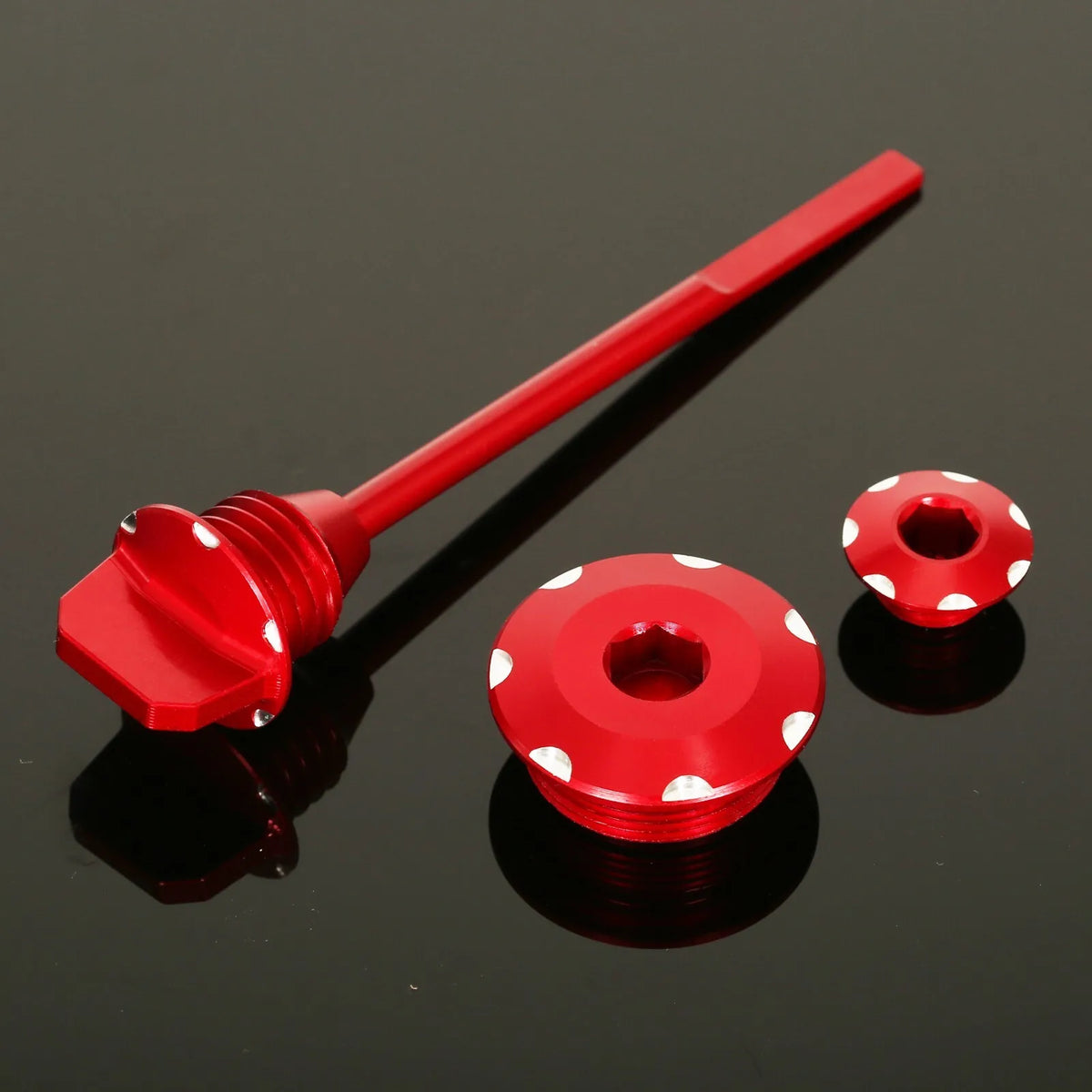 Engine Crankcase Plugs Oil Fluid Dipstick Cap For Honda CRF110 110F 2013 2014 2015 2016 2017 2018 2019 2020 2021 2022 2023 2024
