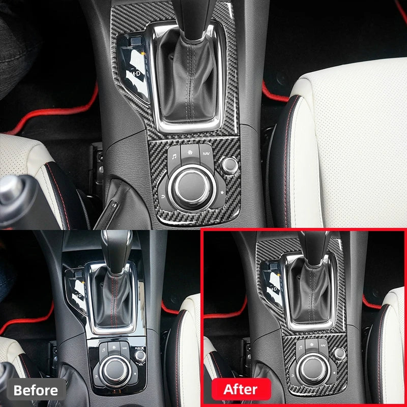 For Mazda 3 Axela 2014-2019 Center Control Gear Panel Decor 