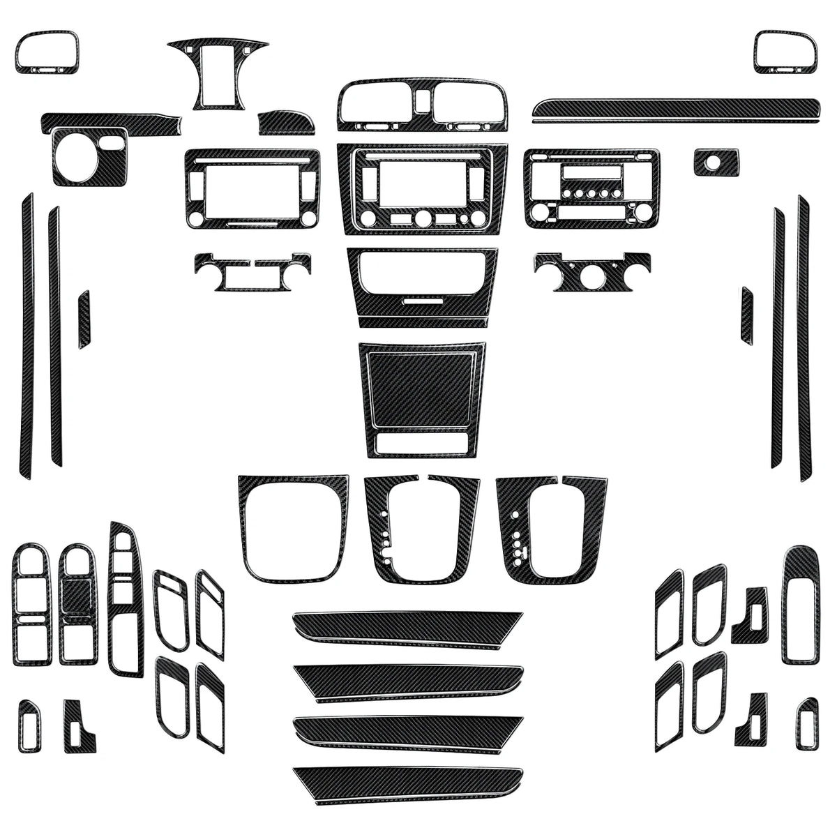 Car Center Console Gear Shift Panel For Volkswagen Golf VI M