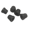 5PCS Black Rubber Brake Caliper Bleeder Screw Dust Cap Prote