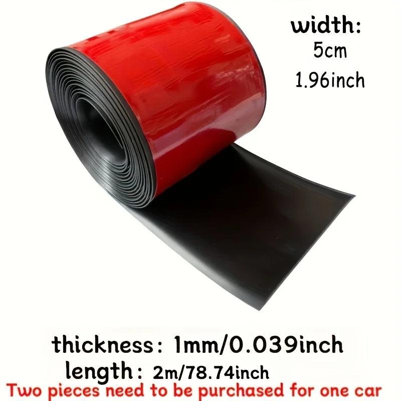 2M 5cm Self-Adhesive Car Door Edge Bumper Strip Scratch Resi