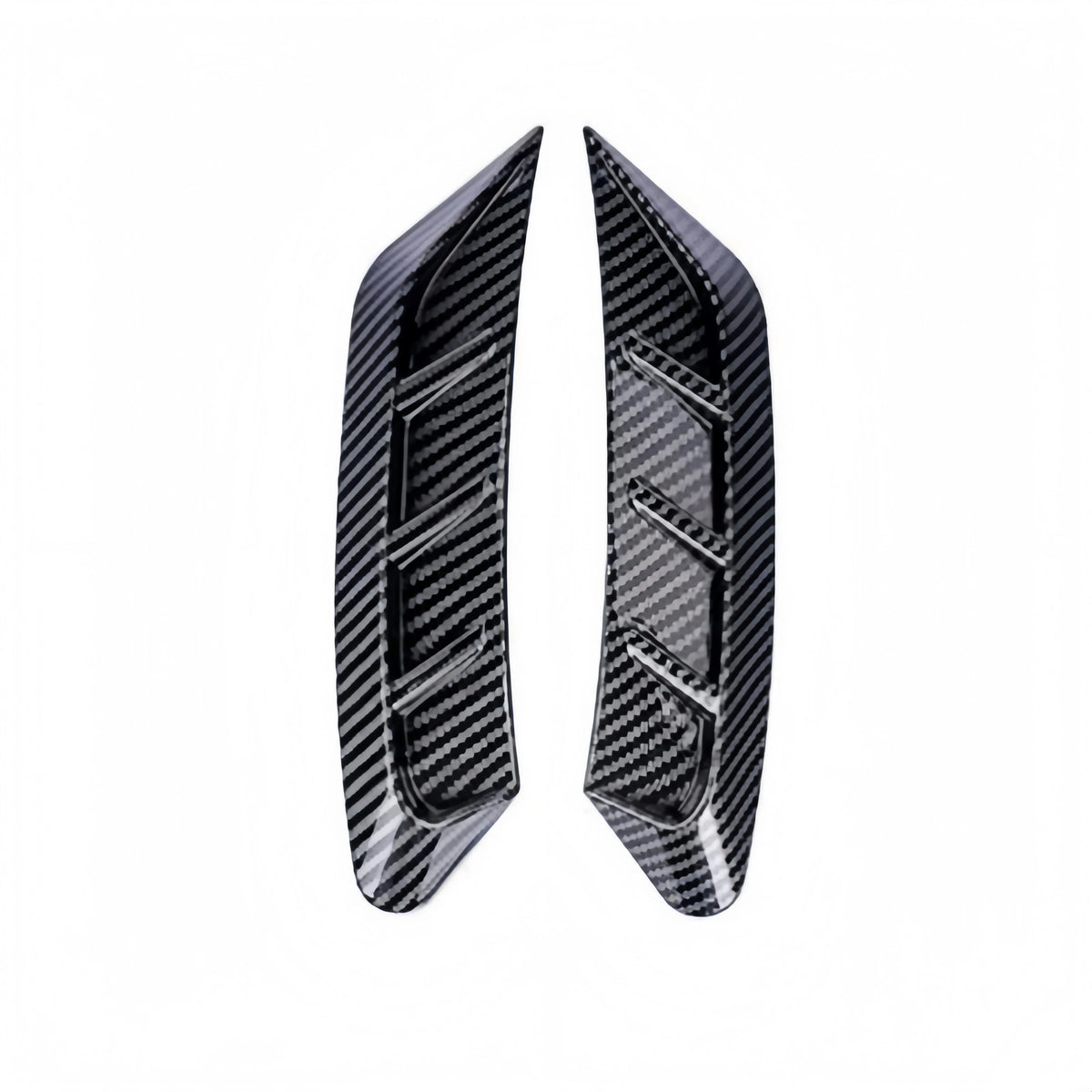 Front Rear Car Headlight Eyebrow Sticker Pair LED Light Trim Cover Carbon Fiber Decor Decal for Auto Lamp Eye Lid Decoration