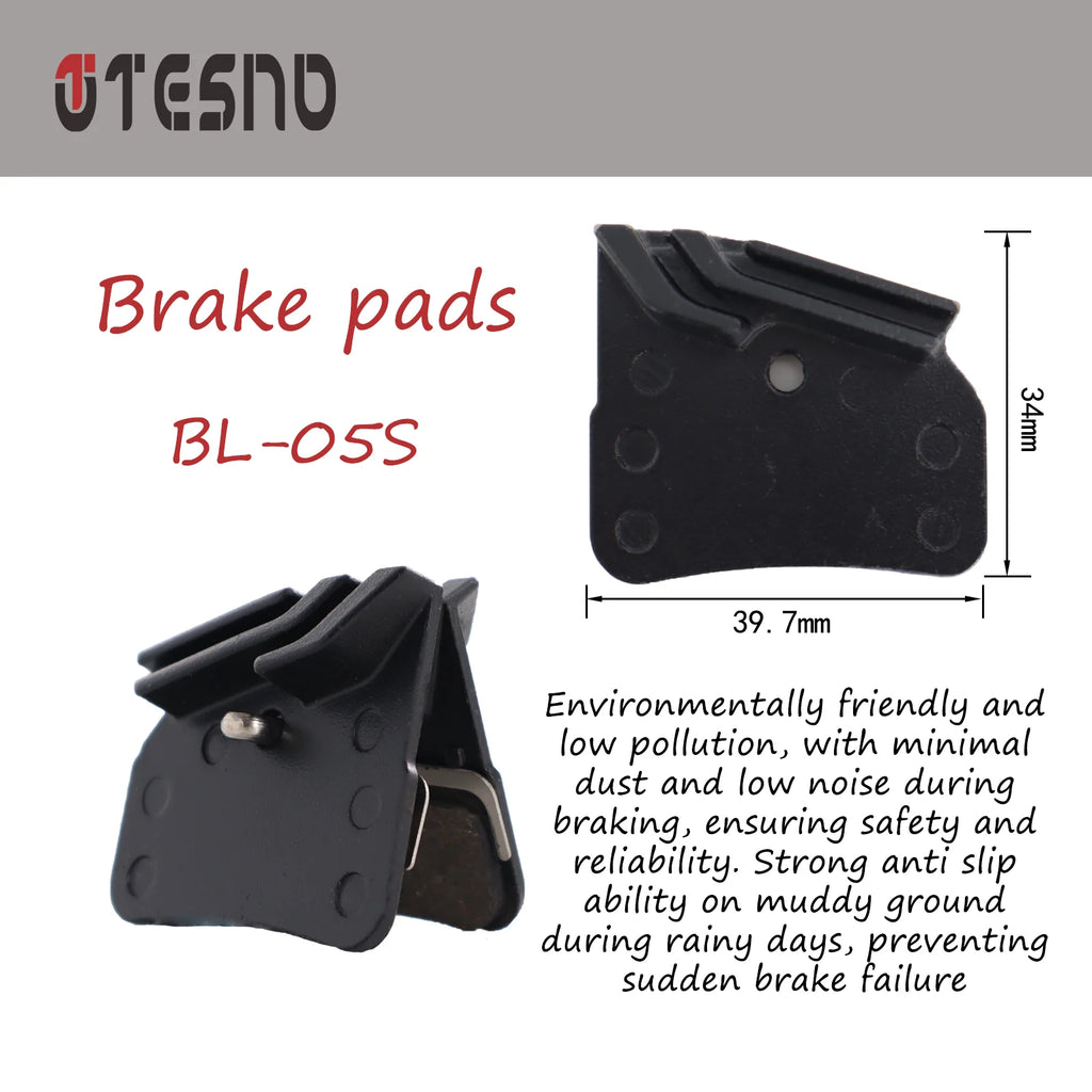 TESNO Ceramic Brake Pads for MTB Hydraulic Disc Brakes Shimano Compatible Bicycle Accessories for Mountain Road Bike