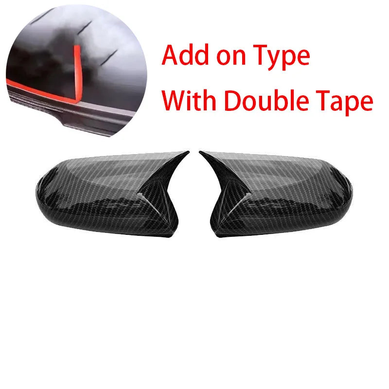 For Toyota Camry 8th 2018 2019 2020 2021 2022 2023 Replace Rearview Side Mirror Cover Wing Cap Exterior Case Trim Carbon Fiber