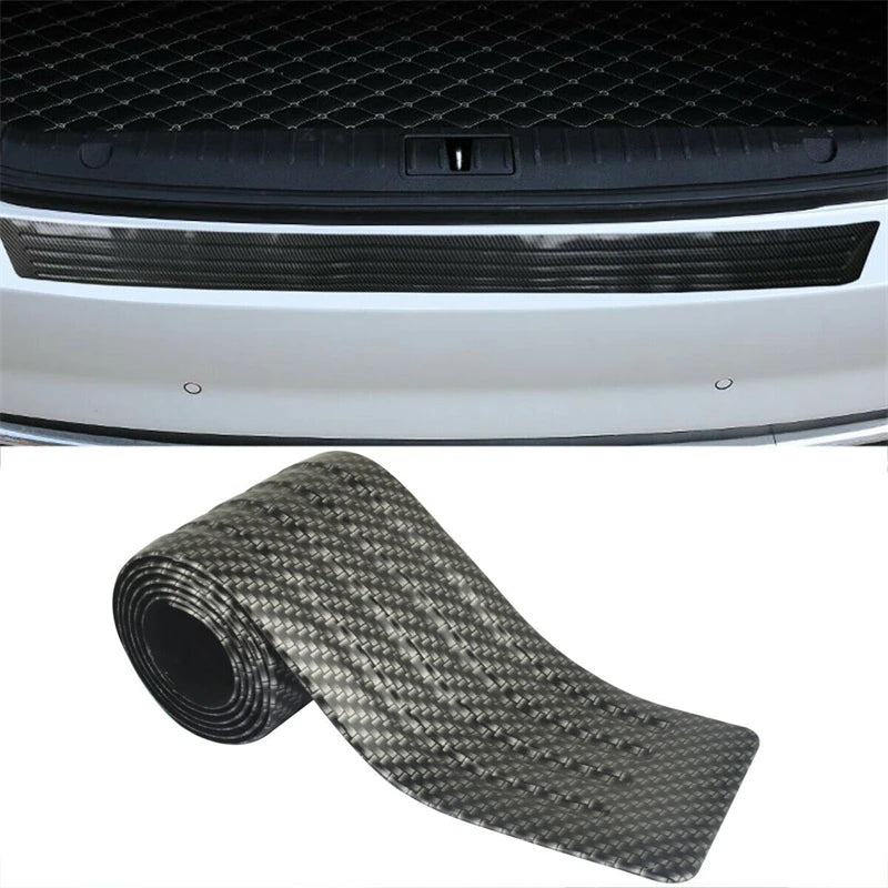 90cm Carbon Fiber Universal Car Trunk Door Sill Plate Protec