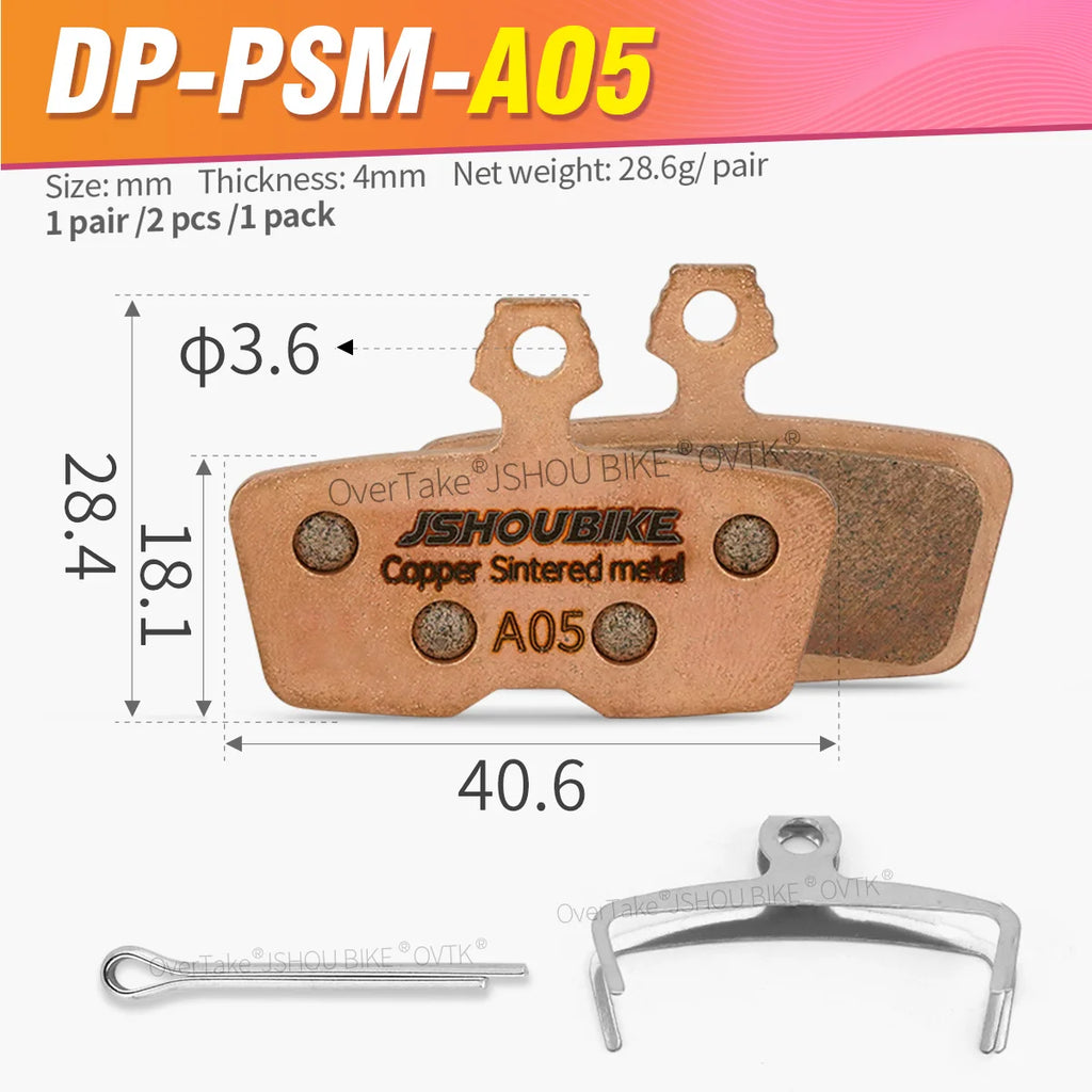 JSHOUBIKE 1/2/4/6/8/10 Pairs Sintered Metal Hydraulic Brake Pads for SRAM CODE CODE R CODE RSC SRAM AVID Code