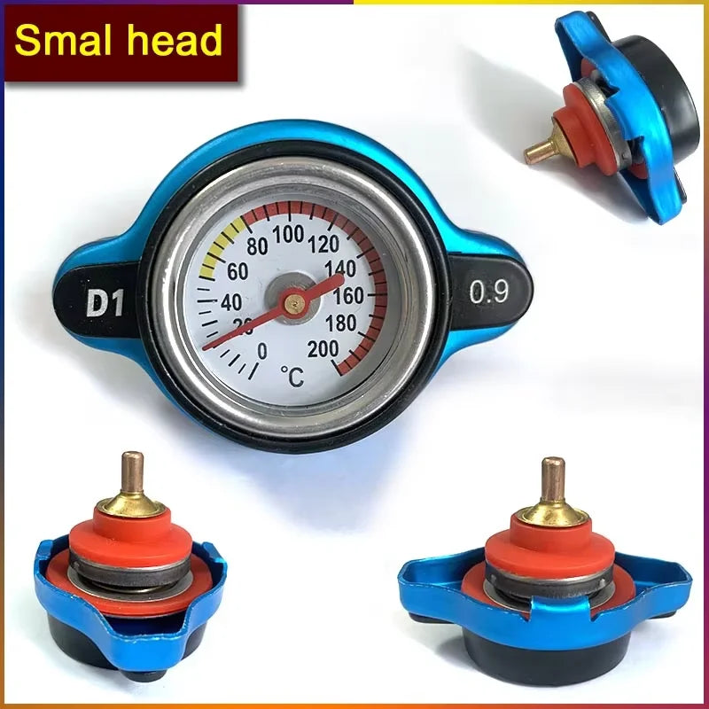 Car Motorcycle Modification Gauge Radiator Cap 0.9/1.1/1.3/1.8bar Small Head And Big Head Tank Cover Thermostatic