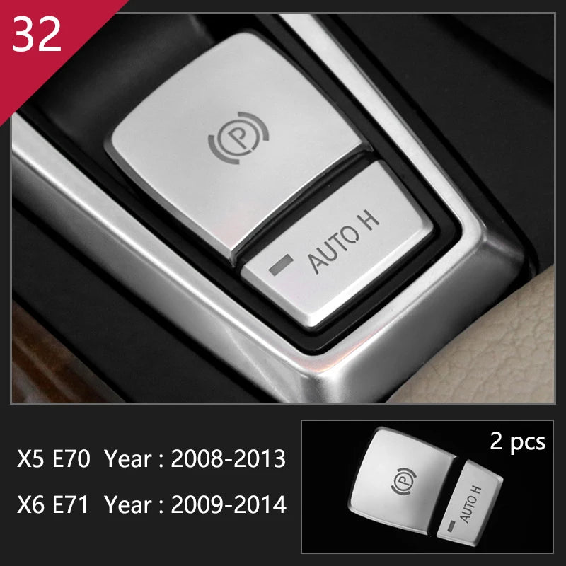 For BMW X5 X6 E70 E71 Accessories Car Interior Air Conditioning CD Console Panel Cover Decoration Trim Carbon Fiber Car Styling