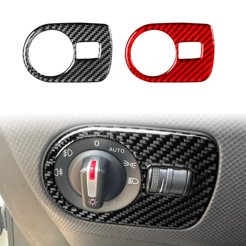 Real Soft Carbon Fiber Sticker For Seat Leon 2005 2006 2007 
