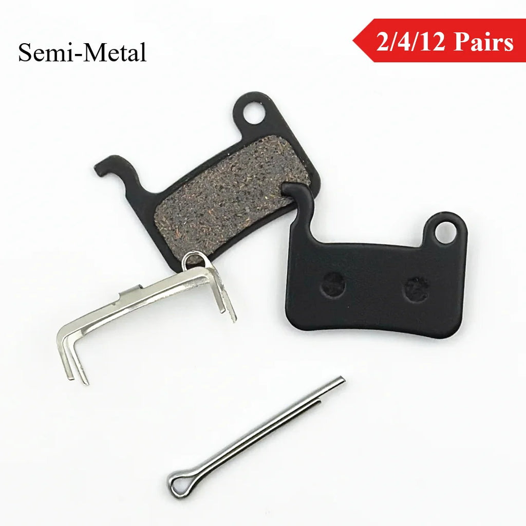 Semi-Metal 2/4/12 Pairs Disc Brake Pads for Mountain Bike fo