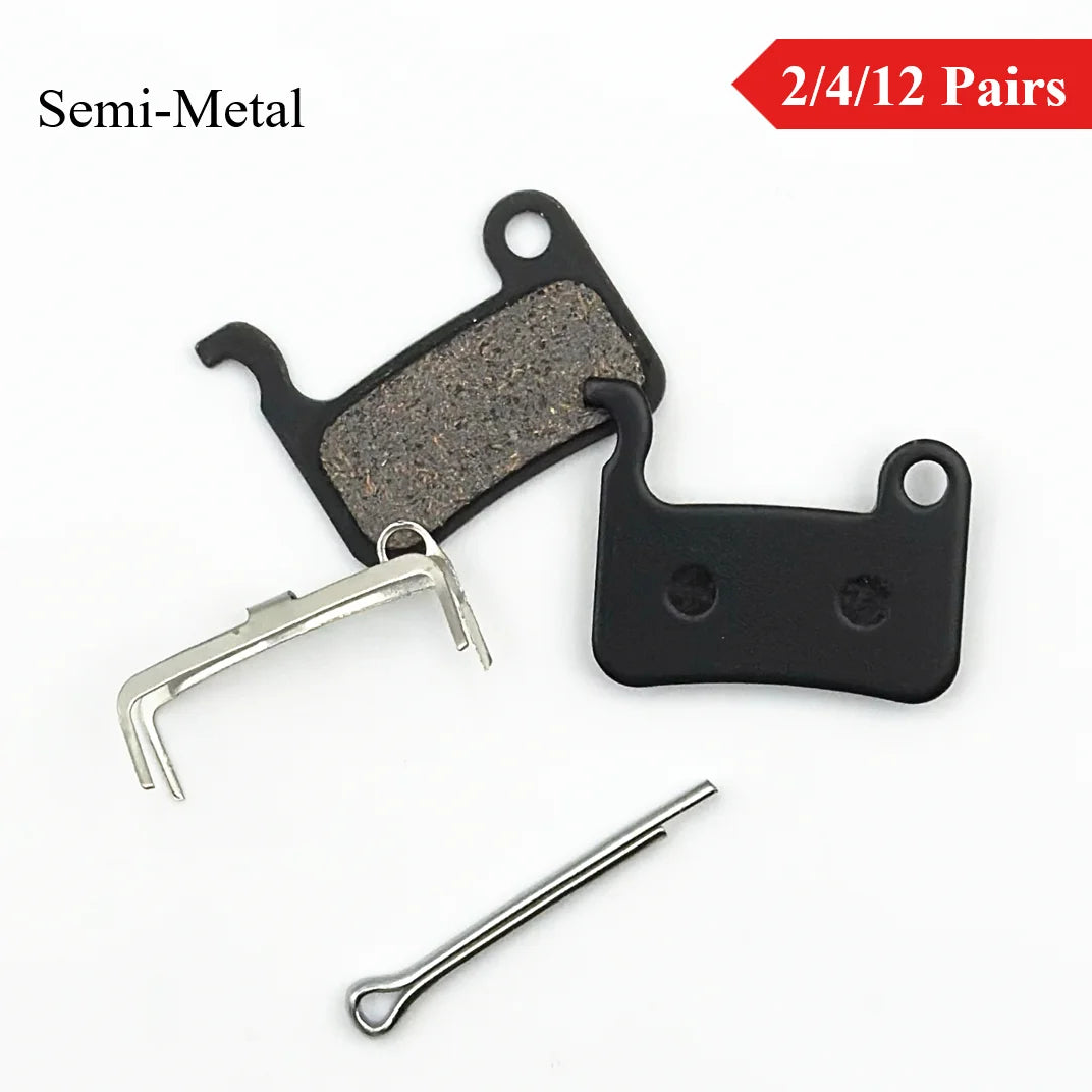 Semi-Metal 2/4/12 Pairs Disc Brake Pads for Mountain Bike fo