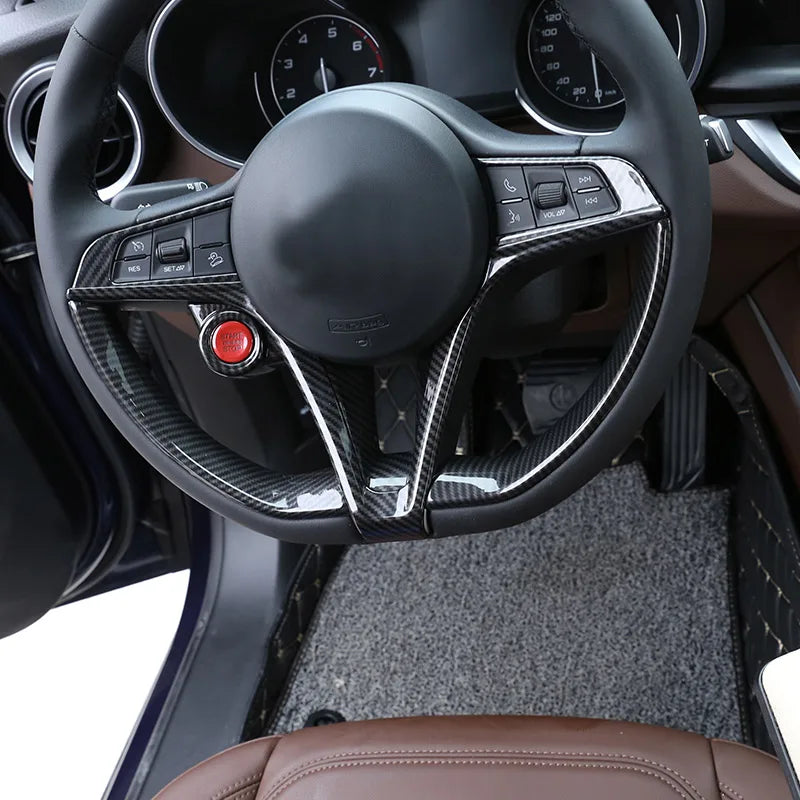 ABS Carbon Fiber For Alfa Romeo Stelvio 2017-2020 Car Interi
