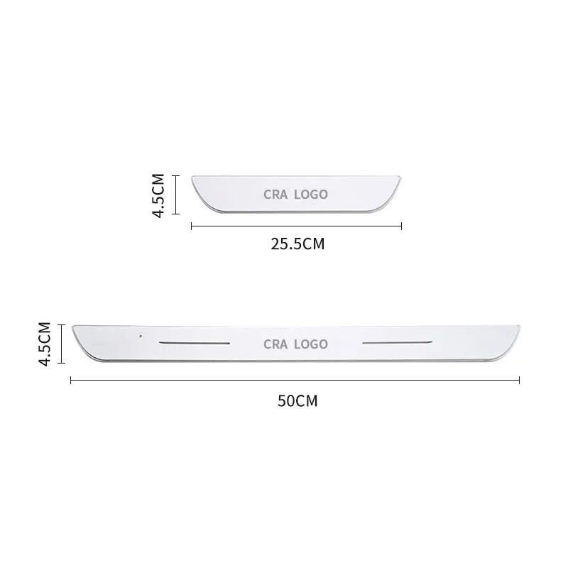 Customized Magnetic Car Door Sill Pedal Illuminated Lights L