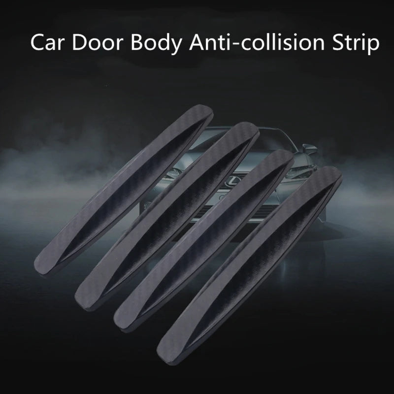 4Pc Anti Collision Car Bumper Guard Strip Car Sticker Door E