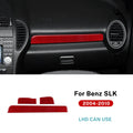 Real Soft Carbon Fiber Trim Sticker For Mercedes Benz SLK R171 2004 2005 2006 2007 2008 2009 2010 Car Dashboard Panel Strip