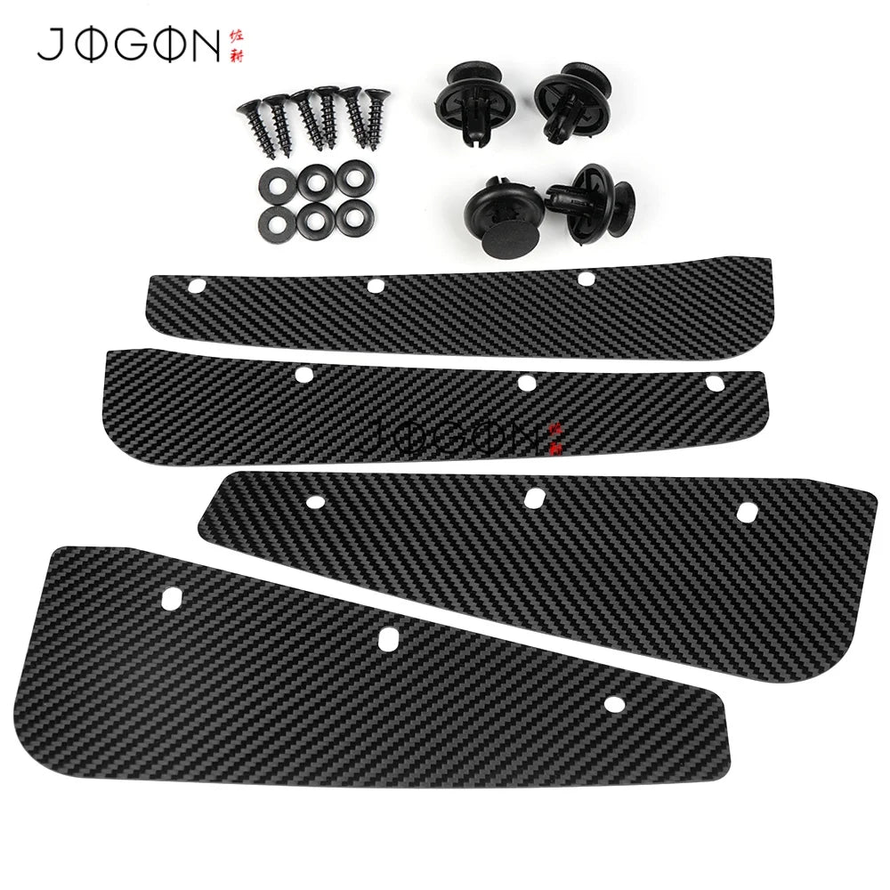 4Pcs Real Carbon Fiber Car Side Fender Mudflaps Splash Mud G