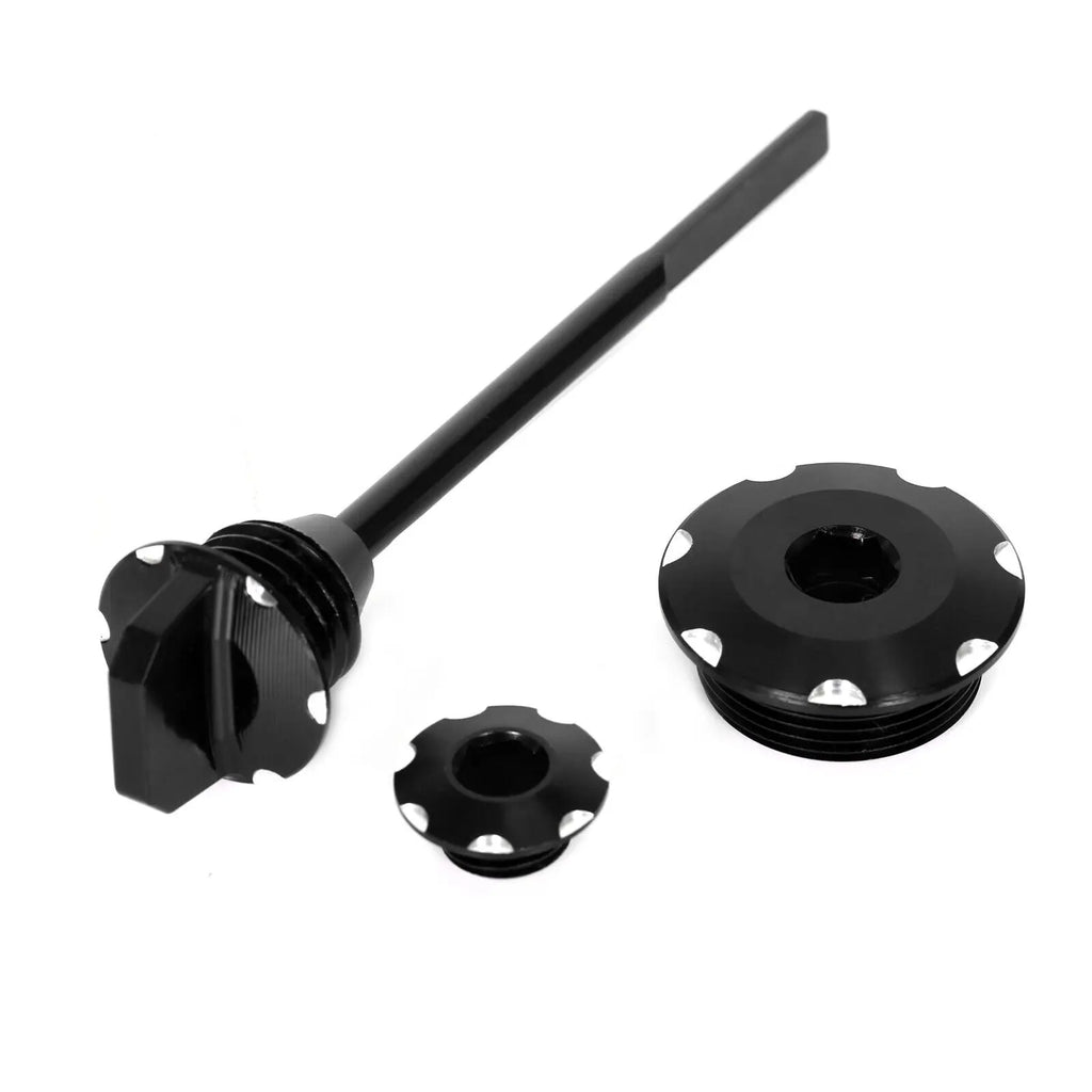 Engine Crankcase Plugs Oil Fluid Dipstick Cap For Honda CRF1