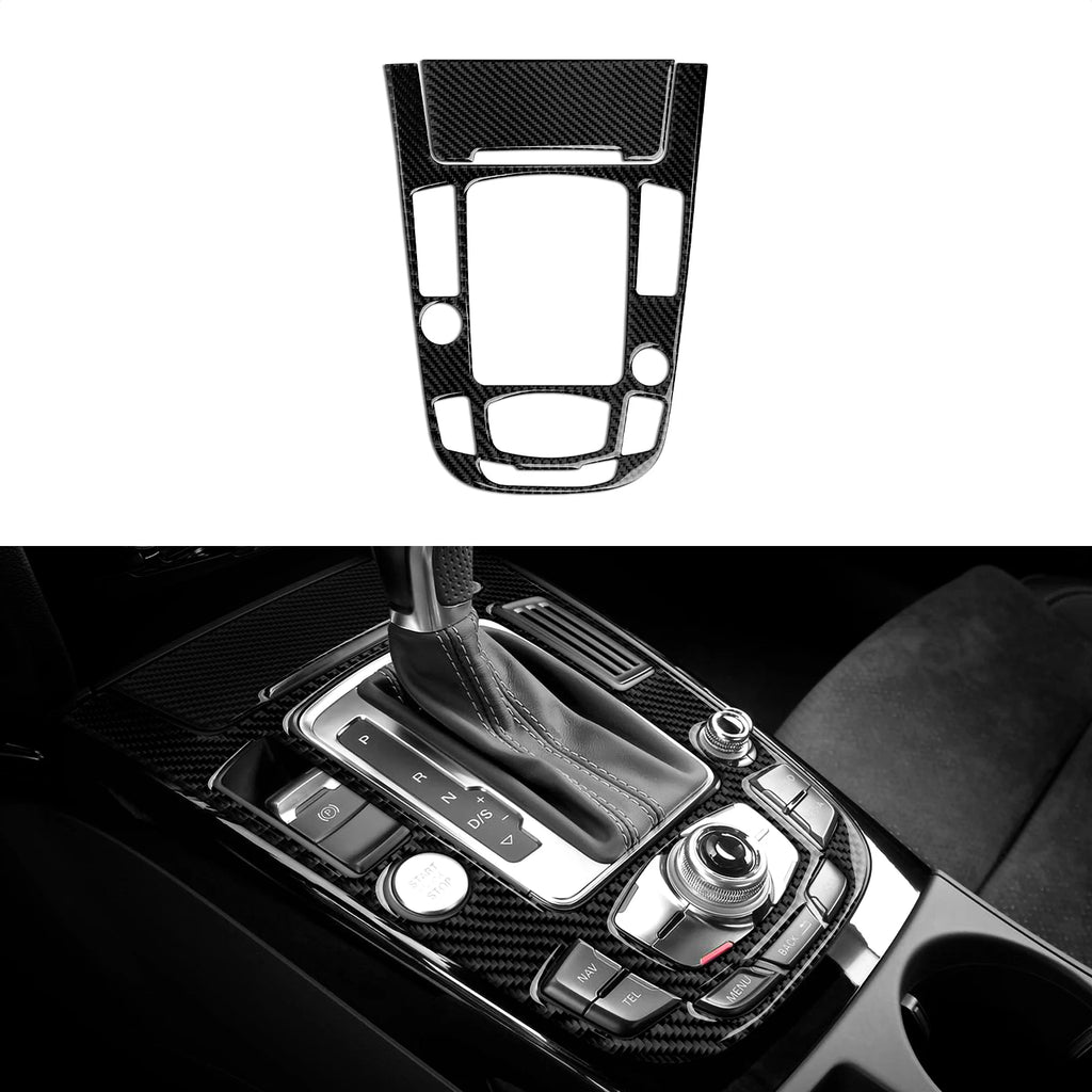 Car Center Console Gear Shift Panel Set For Audi A4 S4 RS4 A5 S5 RS5 (2007-2016) Carbon Fiber Interior Sticker Trim Accessories