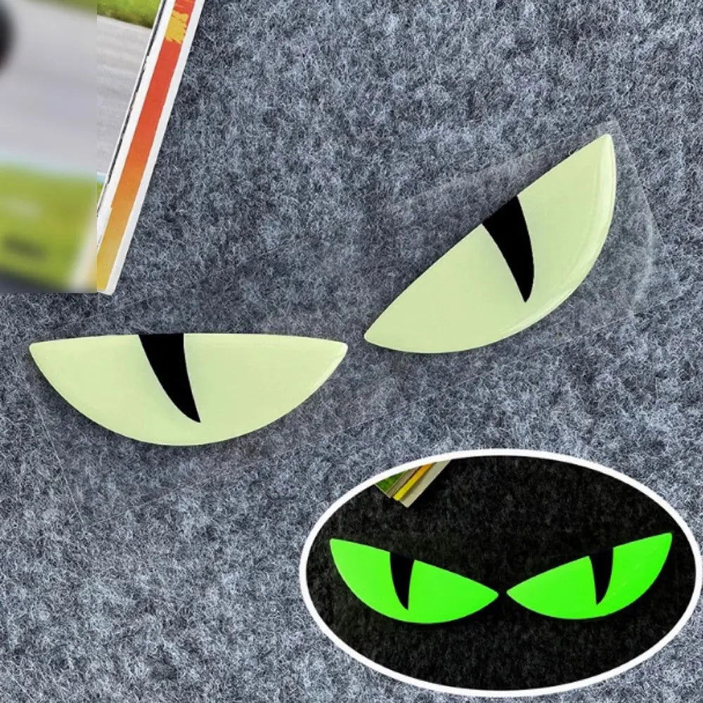 3D Luminous Motorcycle Reflective Fender Devil s Sticker Cut