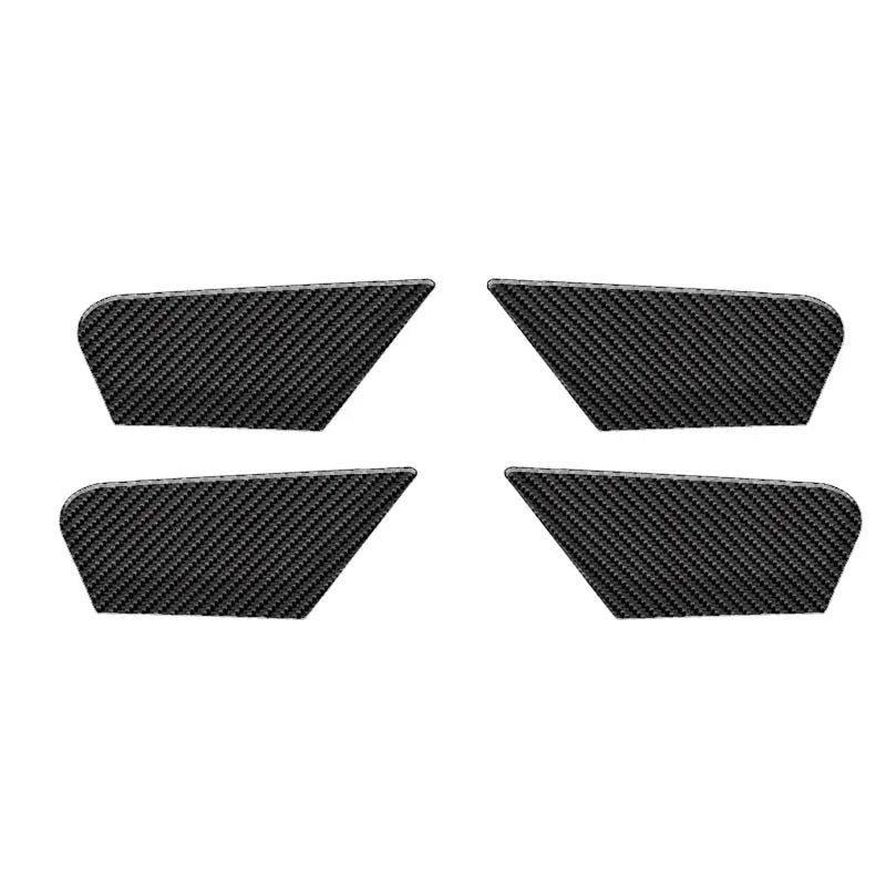 4pcs Carbon Fiber Car Door Inner Bowl Decoration Stickers Trim Patch For Alfa Romeo Giulia Stelvio Car Interior Accessories
